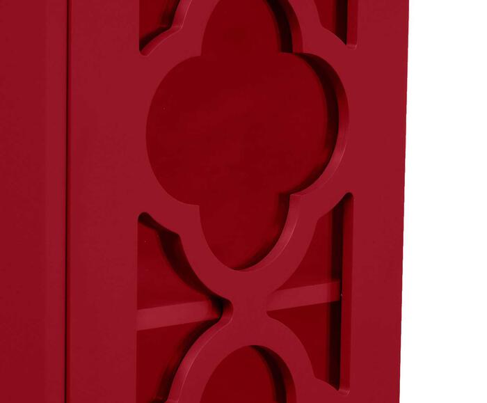 Cristaleira Portal Firebrick - Vermelho image number 5