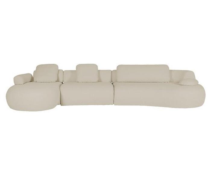 Sof&aacute; Laguna by Elle - Chaise Esquerda  - Boucle Cinza V - image 0