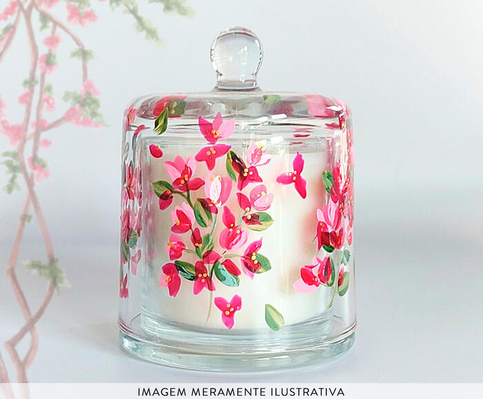 Vela Perfumada com Cloche Primavera - Especiarias - image 1