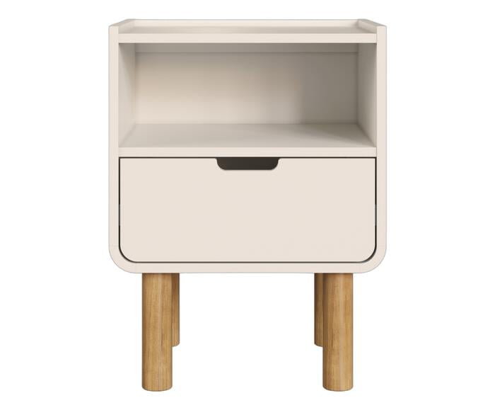 Mesa de Cabeceira Org&acirc;nica Madeira Aura Off White - image 0