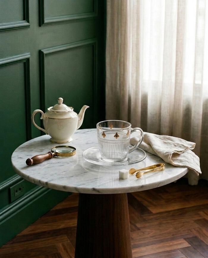 Jogo de Para Caf&eacute; Pequenos Voadores Pintado M&atilde;o &Acirc;mbar - image 1