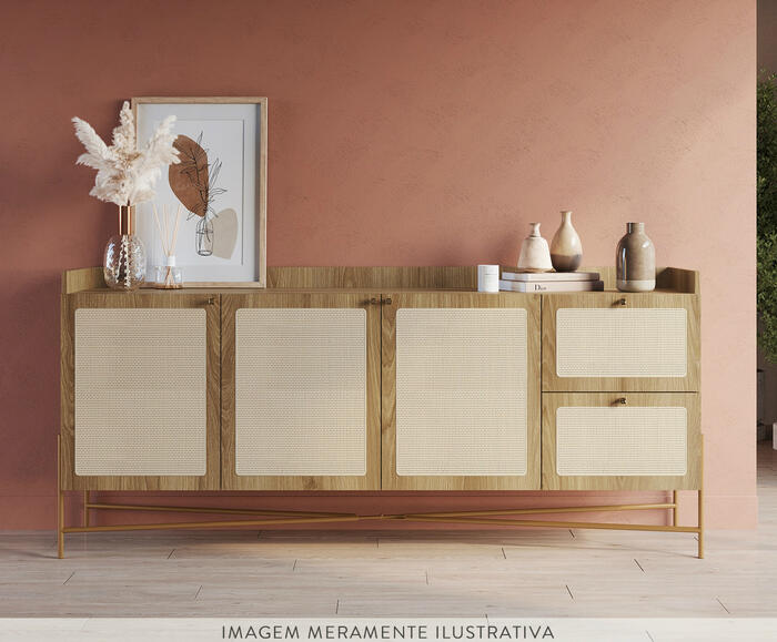 Buffet Industrial Hanover e Dourado image number 8