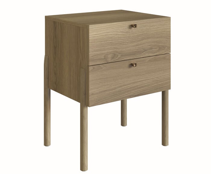 Mesa de Cabeceira 2 Gavetas Oslo Hanover - image 0