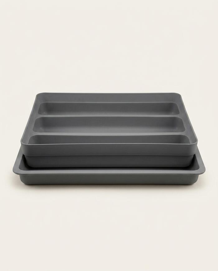 Organizador de Utens&iacute;lios com Extensor Logic Cinza Escuro image number 3
