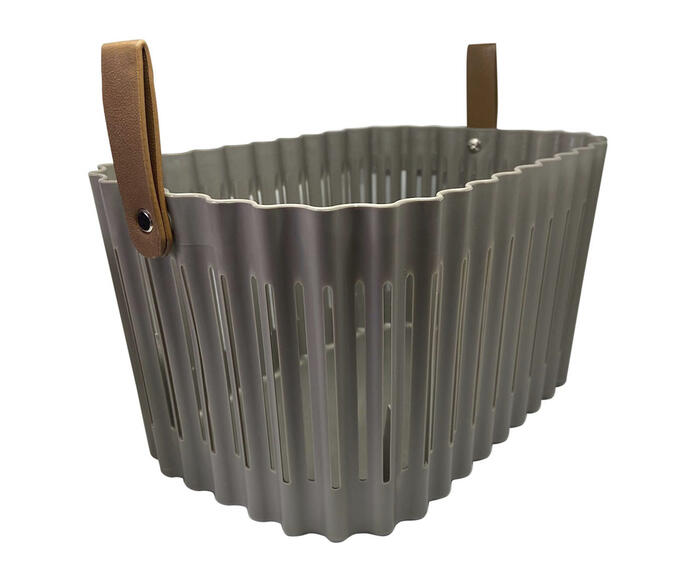 Cesta Leather Hagers Cinza - image 0