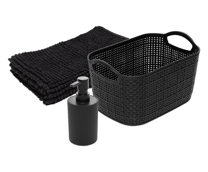 Jogo para Banheiro Comfort Preto - image 1
