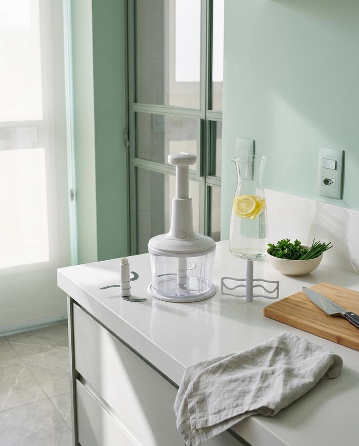 Processador de Alimentos Manual Easy Kitchen Branco - image 1