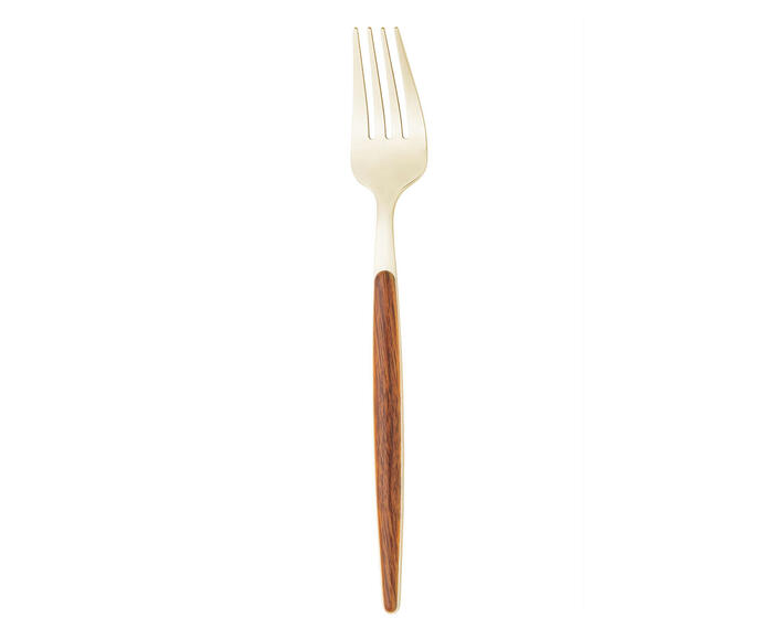 Faqueiro em Inox com Cabo Organic Dourado - image 1