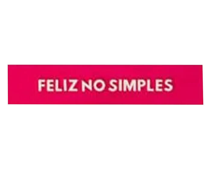Placa Decorativa em Acr&iacute;lico "Feliz No Simples" - image 0