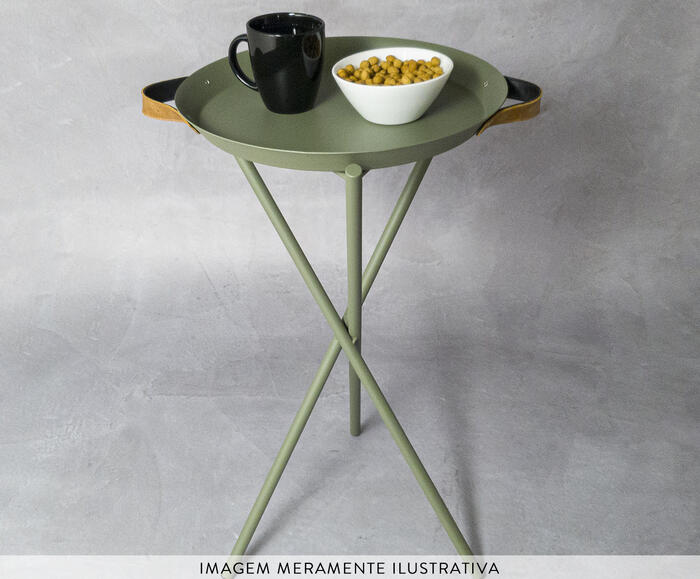 Mesa Lateral Pinheiros Verde Oliva - image 1