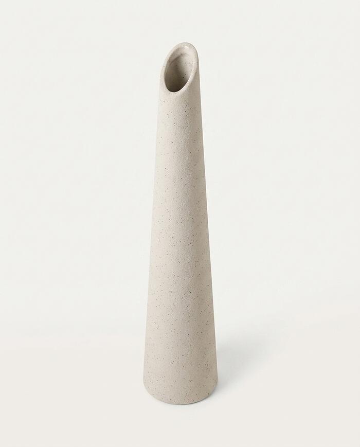 Vaso em Cer&acirc;mica Bastet III - Off White - image 1