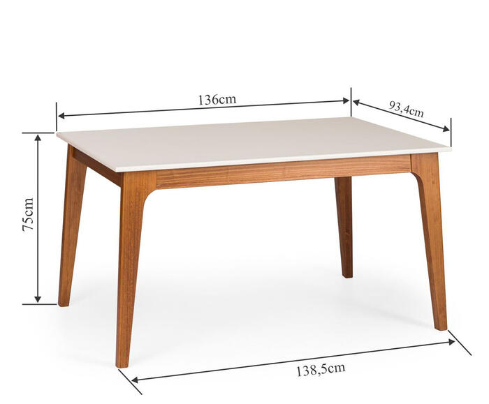 Mesa de Jantar Off White image number 1