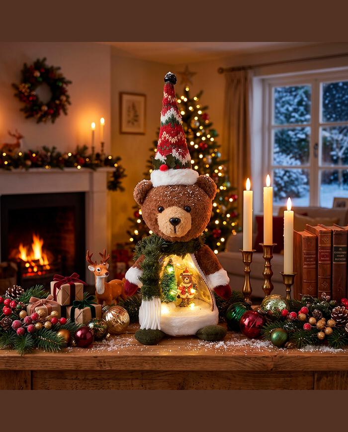 Urso Natalino com Luz Menino image number 2