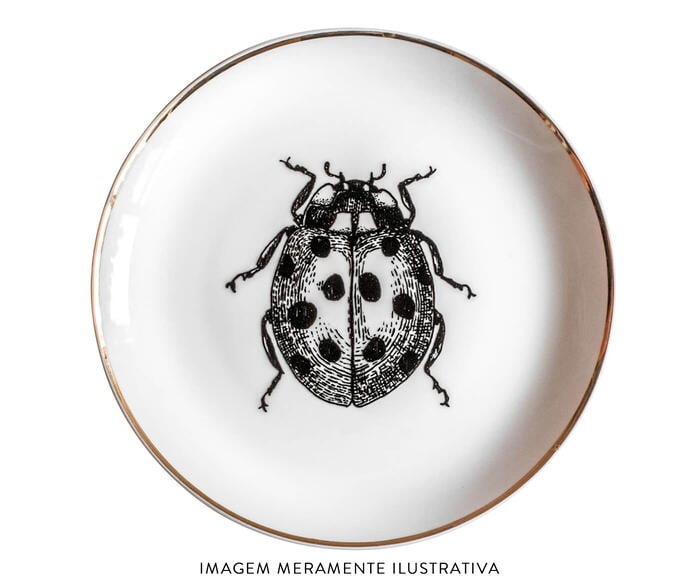 Jogo de Pratos Decorativos em Porcelana Joaninha - image 1