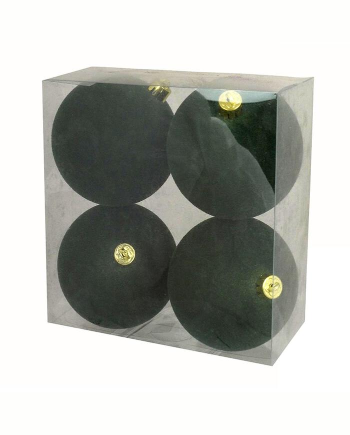 Jogo de Bolas Natalinas Basic Verde Fosco image number 3