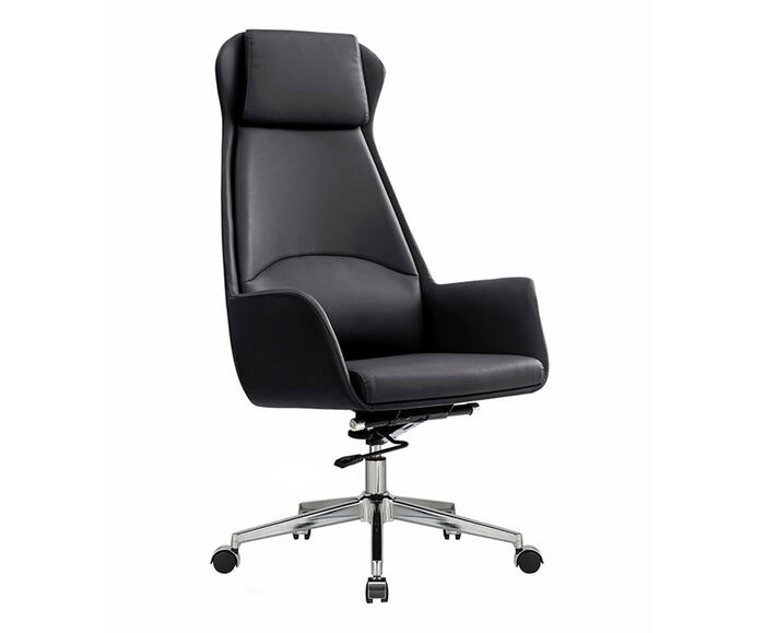Cadeira Office Atlanta com Apoio de Cabe&ccedil;a Preto - image 1