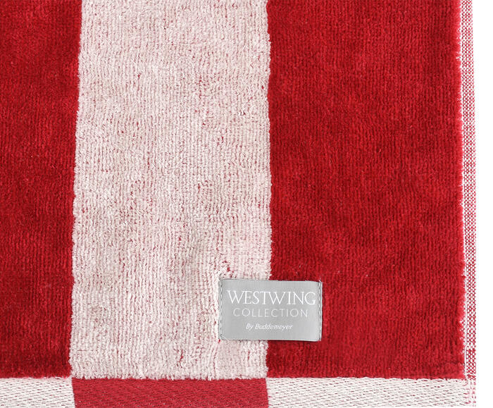 Toalha de Praia Maldivas Vermelho e Off-White image number 7