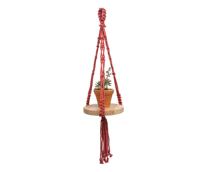 Hanger em Macram&ecirc; Shelf Plus Terracota - image 1