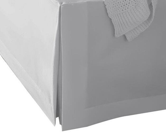 Saia para Cama Box Basic Prateada 200 Fios - image 0