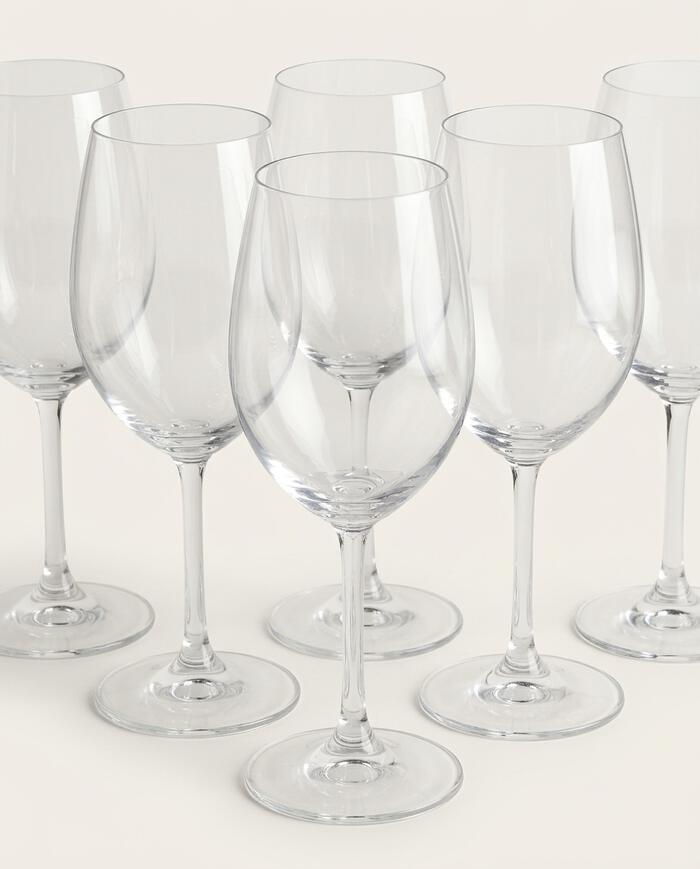Jogo de Ta&ccedil;as para Vinho em Cristal Anna image number 3