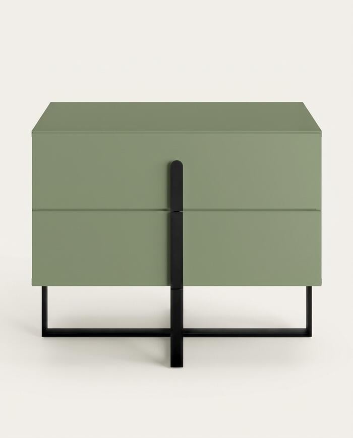 Mesa de Cabeceira Auri Verde Caru&aacute; e Preto - image 0