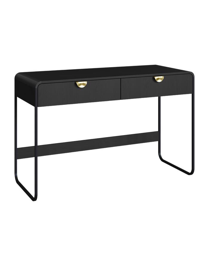 Escrivaninha Luna com 2 gavetas - Nero - image 1