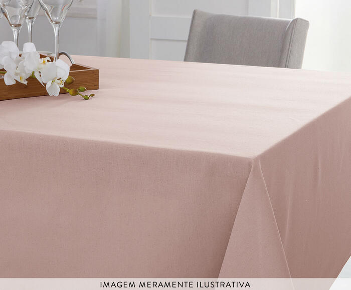 Toalha de Mesa Redonda Panam&aacute; Ros&ecirc; - image 1
