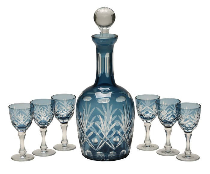 Jogo para Licor Claredon - Azul - image 0