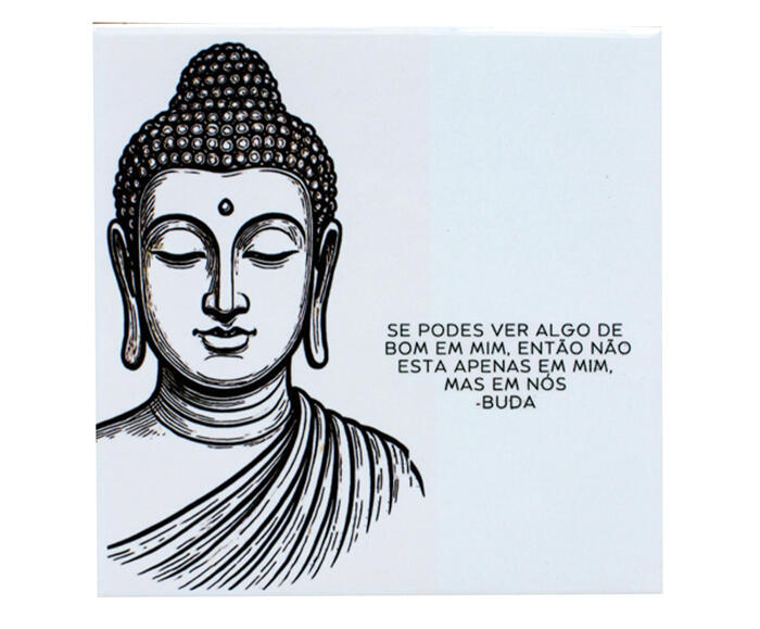 Azulejo Decorativo "Se Podes Ver Algo de Bom" Buda - image 0