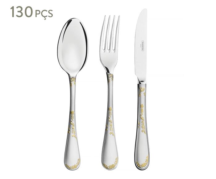 Faqueiro em Inox Laine Dourado - image 0