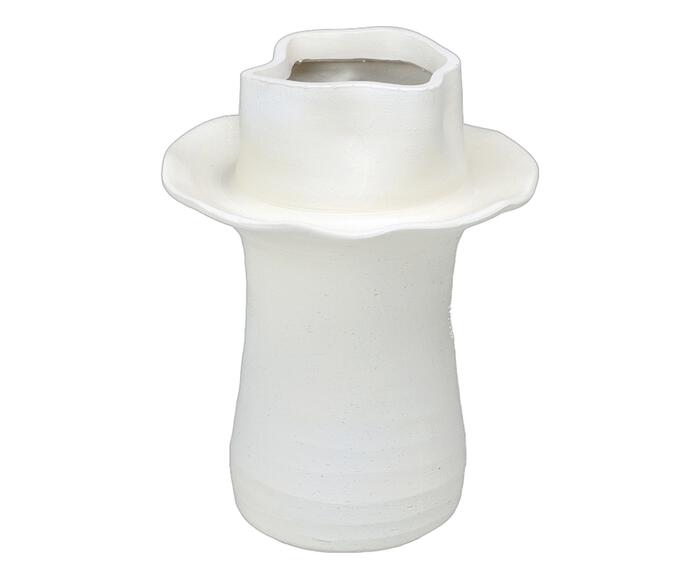 Vaso Decorativo Krovian Off-White - image 0