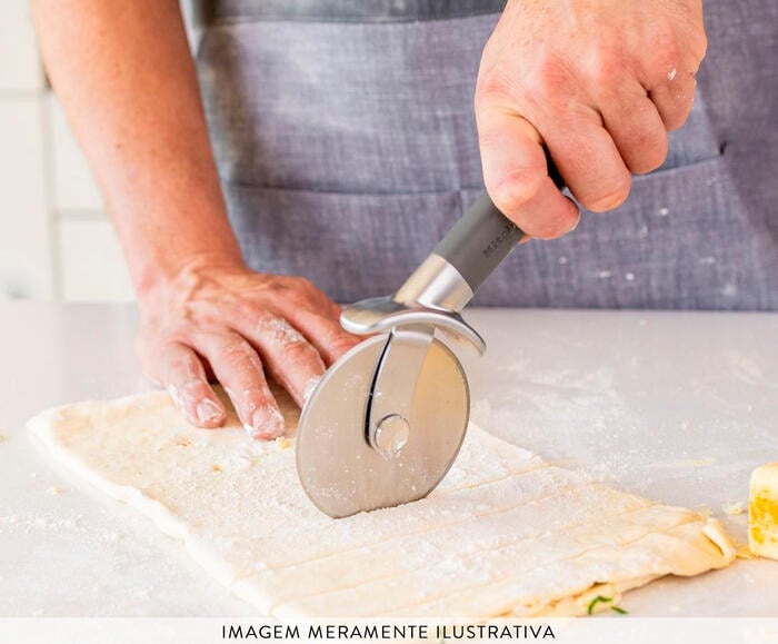 Cortador de Pizza Profissional em Inox Kitchenaid Cinza image number 2