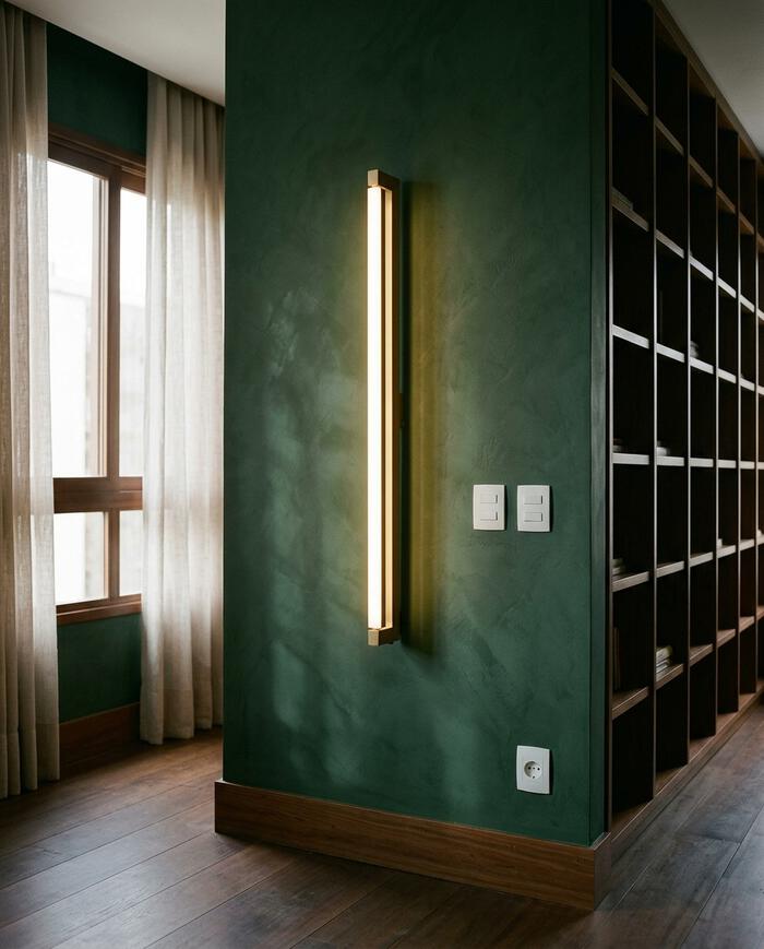 Arandela Led Lines Dourado Ono Bivolt image number 2
