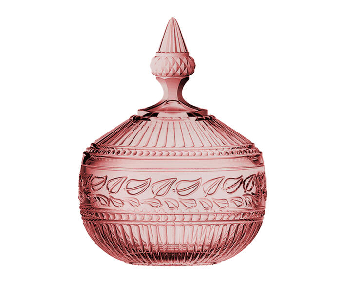 Pote Decorativo em Cristal Republic Rosa - image 0