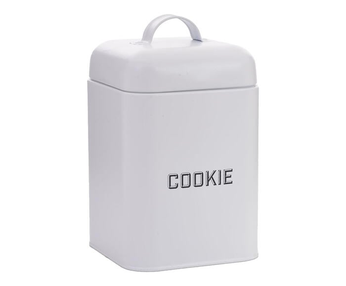 Lata Cookie Retr&ocirc; Branca - image 0