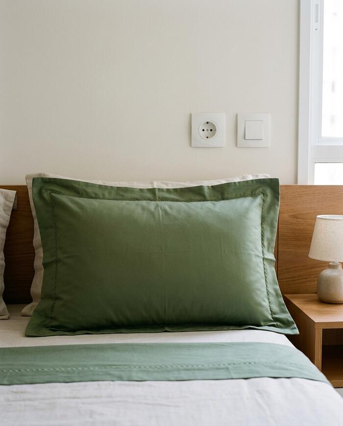 Fronha Finesse Verde 400 Fios - 50X70cm - image 1