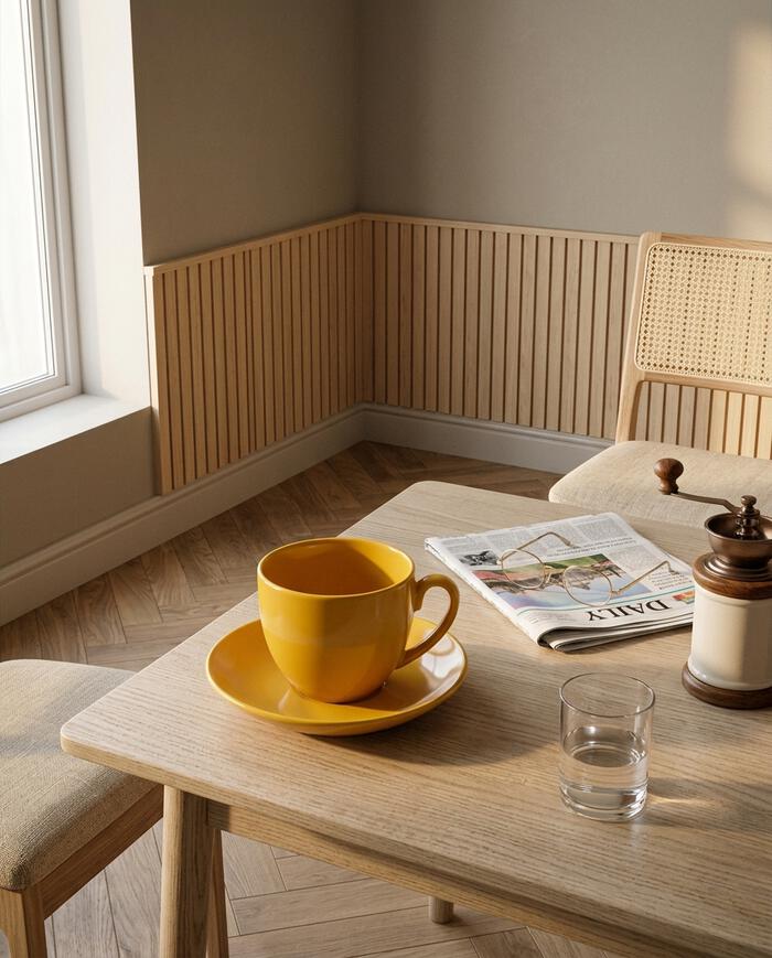 Xicara e Pires Para Caf&eacute; Mix And Match em Porcelana Amarelo A&ccedil;afr&atilde;o - image 1