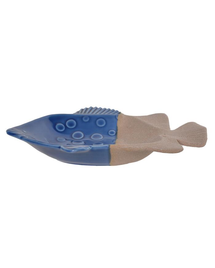 Decorativo para Parede Peixe Bege e Azul - image 1