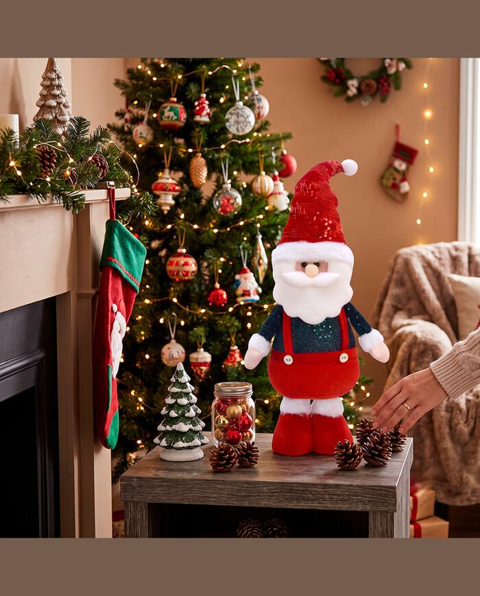 Papai Noel Decorativo em P&eacute; Suspens&oacute;rio image number 2