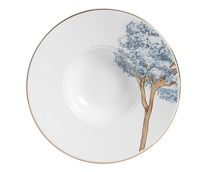 Prato Ristoto com Filete Ouro Ype Azul - image 0