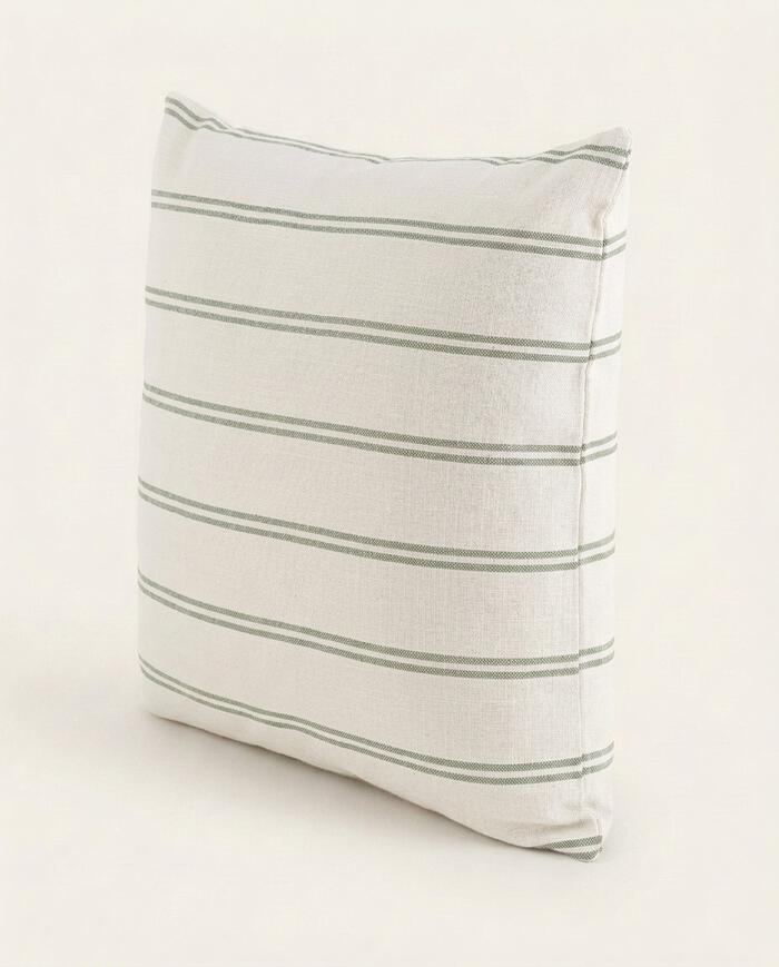 Capa de Almofada Asha Off-White e Verde image number 4