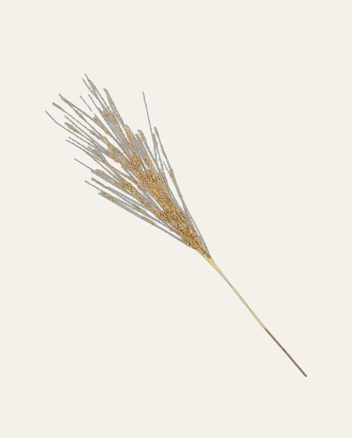 Galho Natalino Capim Glitter Dourado image number 0