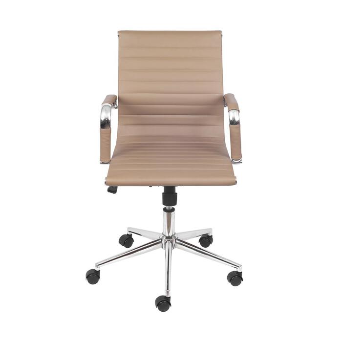 Cadeira Girat&oacute;ria com Rod&iacute;zios Office Eames Esteirinha Caramelo - image 1