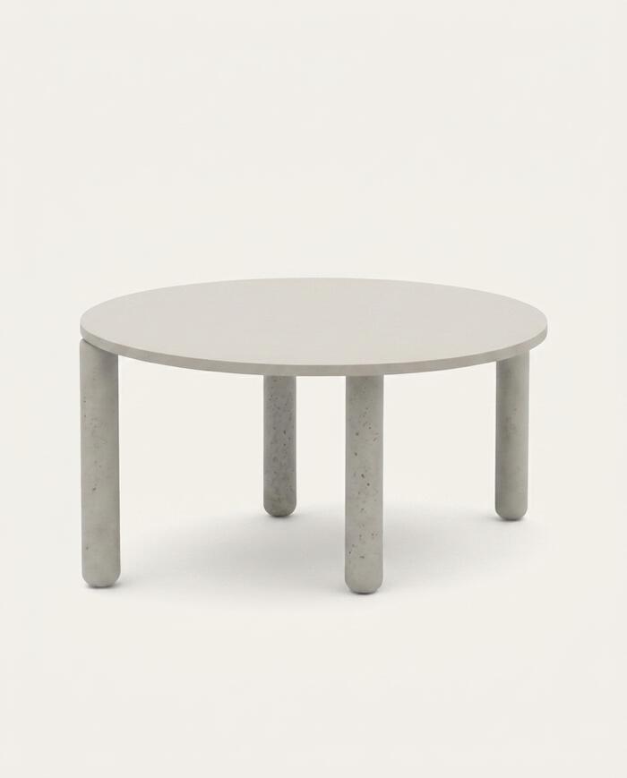 Mesa de Jantar Pilotis com Tampo C&iacute;rculo Branco image number 4