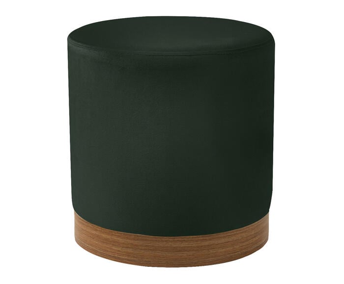Puff em Veludo Harlow Pequeno Verde image number 2