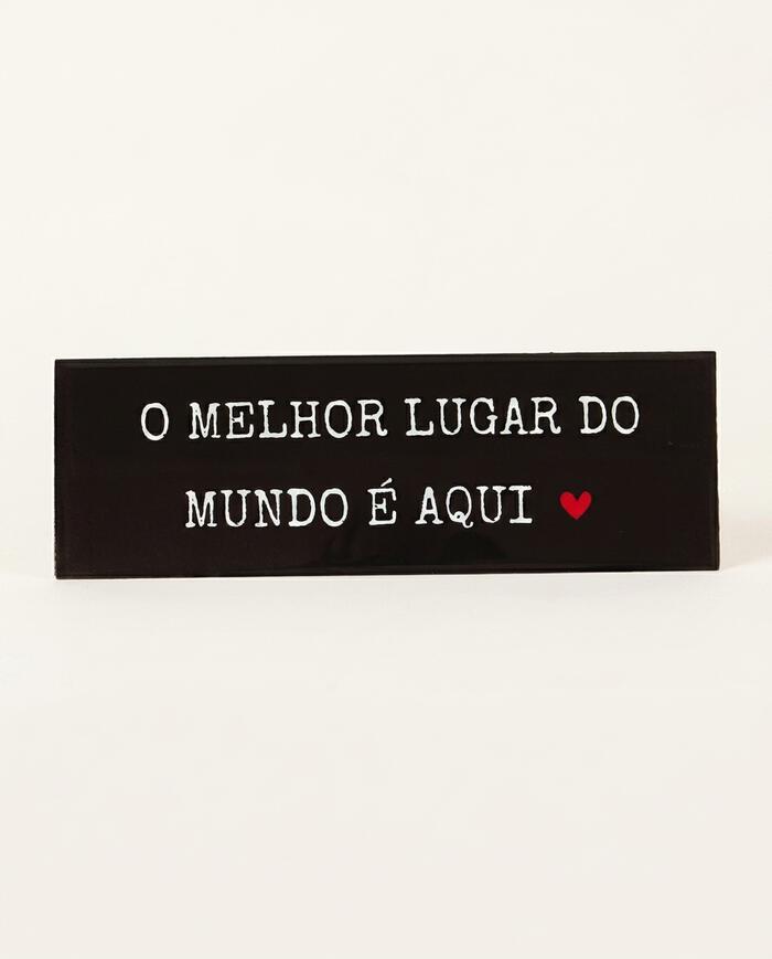 Azulejo Decorativo "O melhor lugar do mundo" - image 0