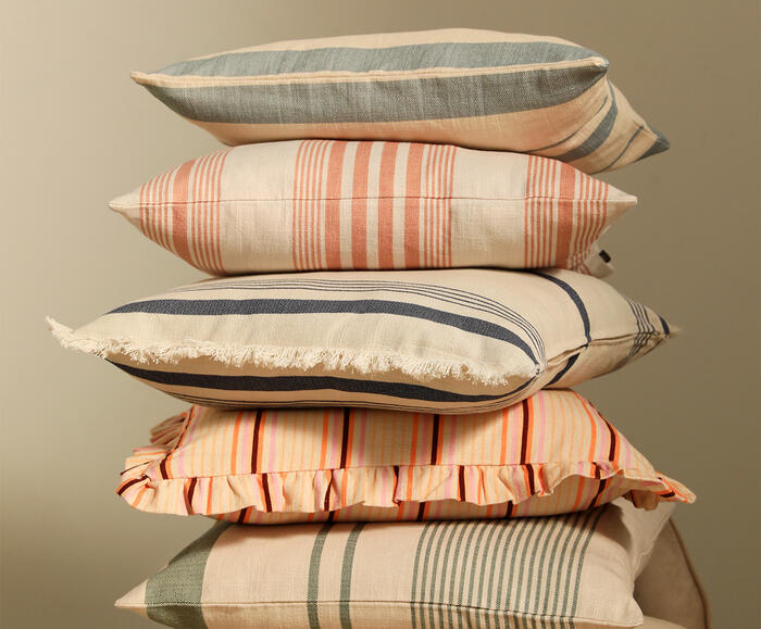 Capa de Almofada Sitara Off-White e Terracota - image 1