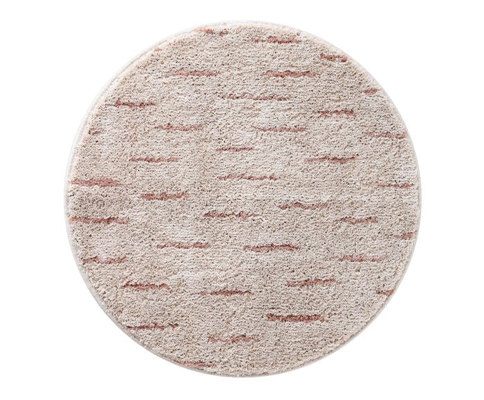 Tapete Redondo Granizo P&eacute;rola e Rosa - image 0