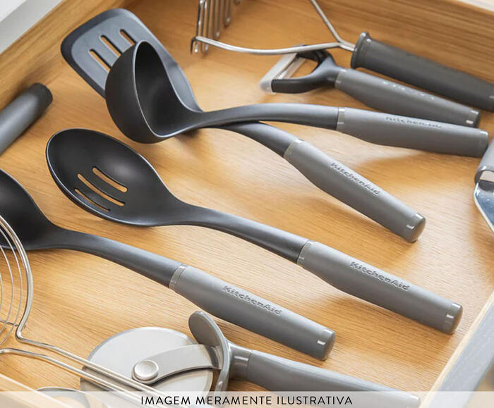 Colher Perfurada para Servir Kitchenaid Cinza image number 1