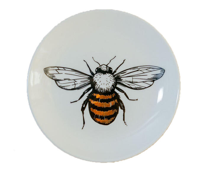 Prato Decorativo em Porcelana Bee - image 0